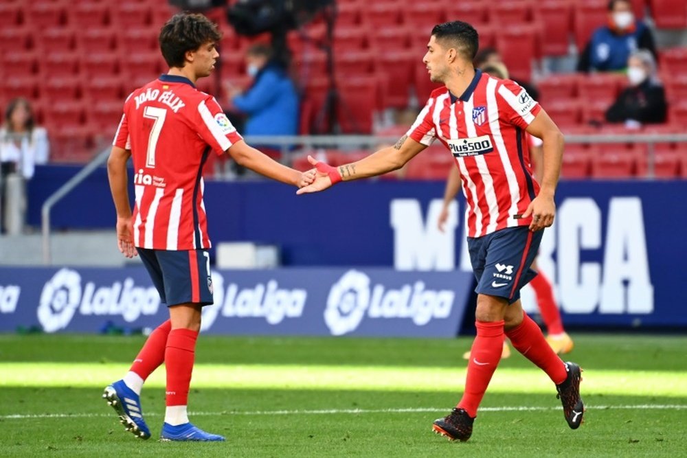 Juanfran prefere os atacantes do Atlético de Madrid. AFP