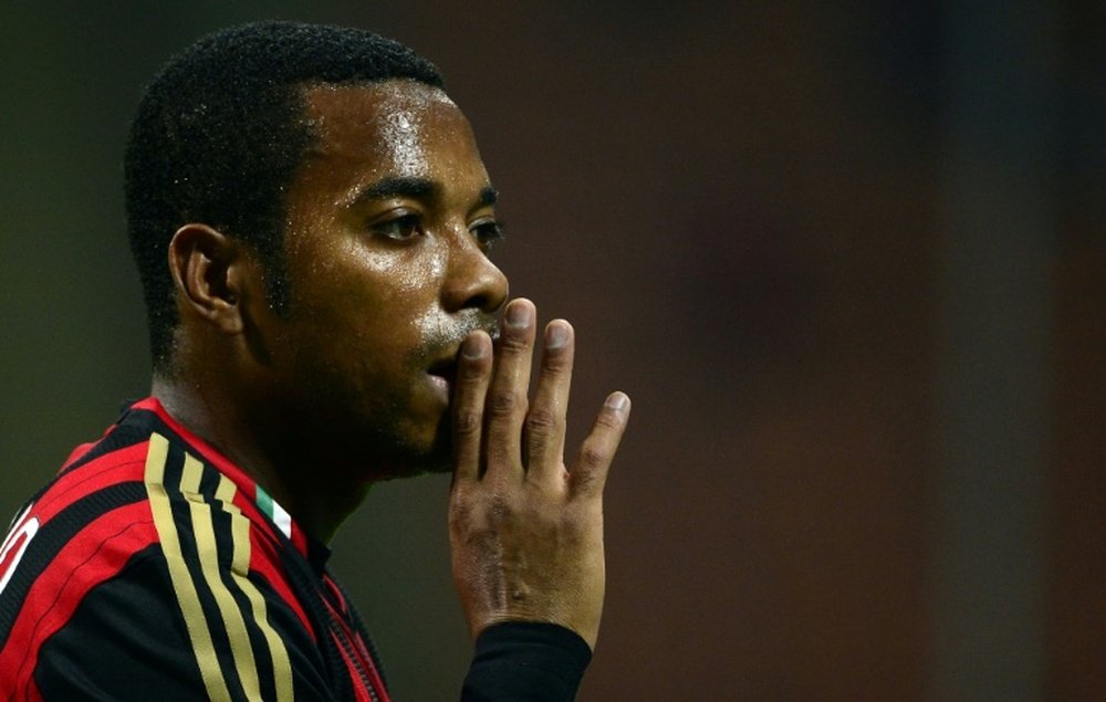 O ex-jogador do Milan, Robinho, em foto de arquivo.AFP