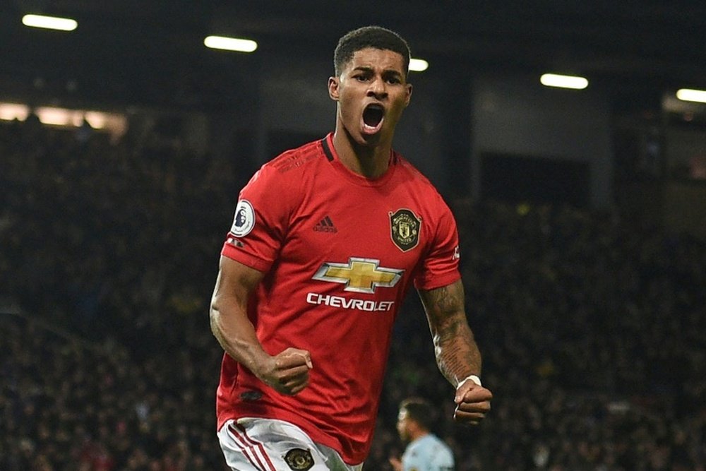 Rashford is back: top scorer against Premier League's Big Six. AFP