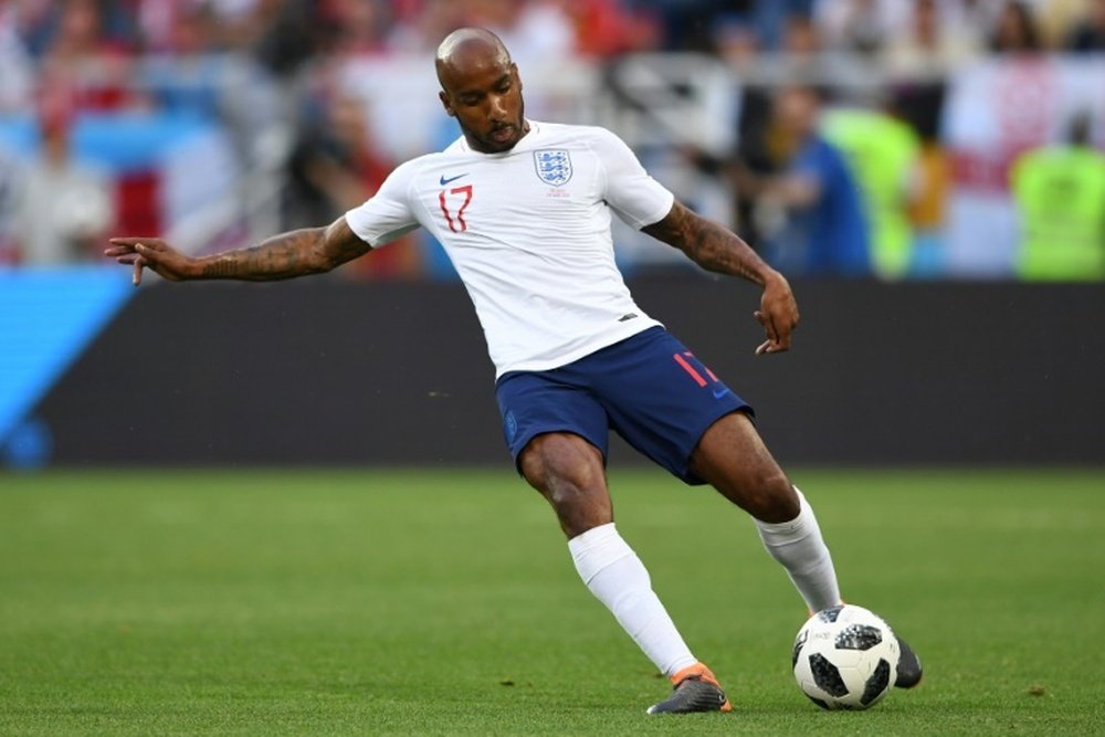 Fabian Delph starts for England against Switzerland. AFP