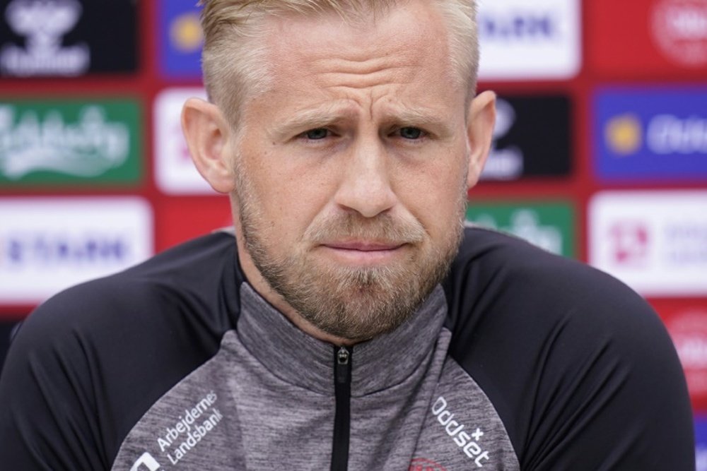 Schmeichel elogió a Kane. AFP