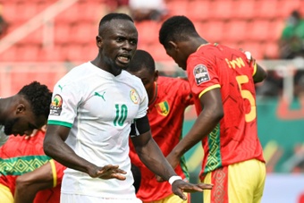 Senegal again laboured in front of goal as they were held by Guinea. AFP