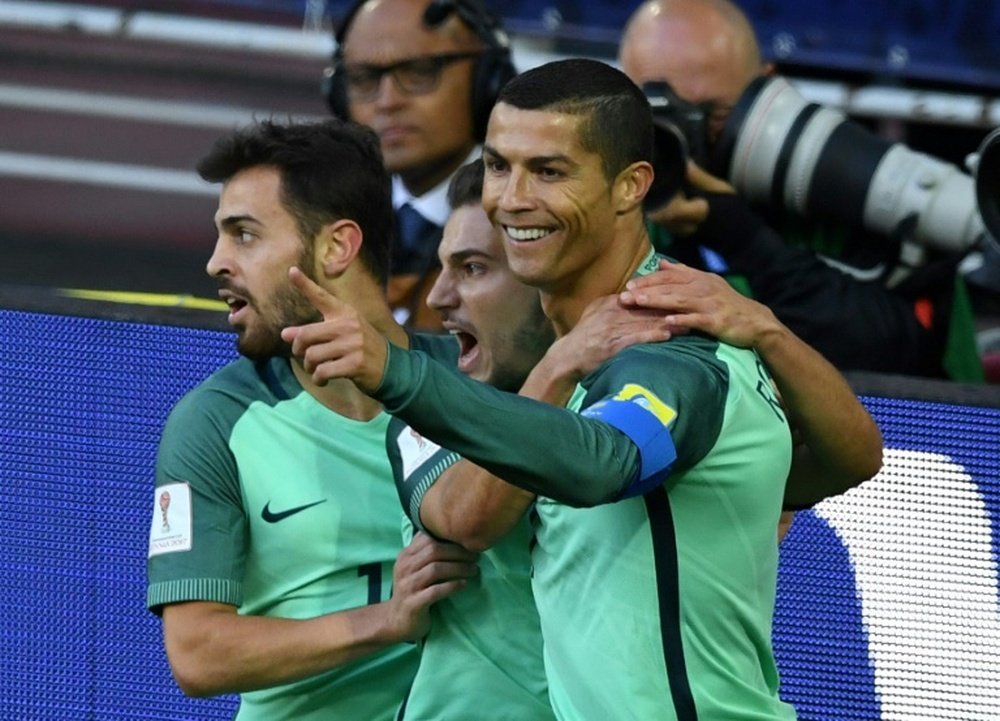Ronaldo scored his first goal in the Confederations Cup to give Portugal the three points. AFP