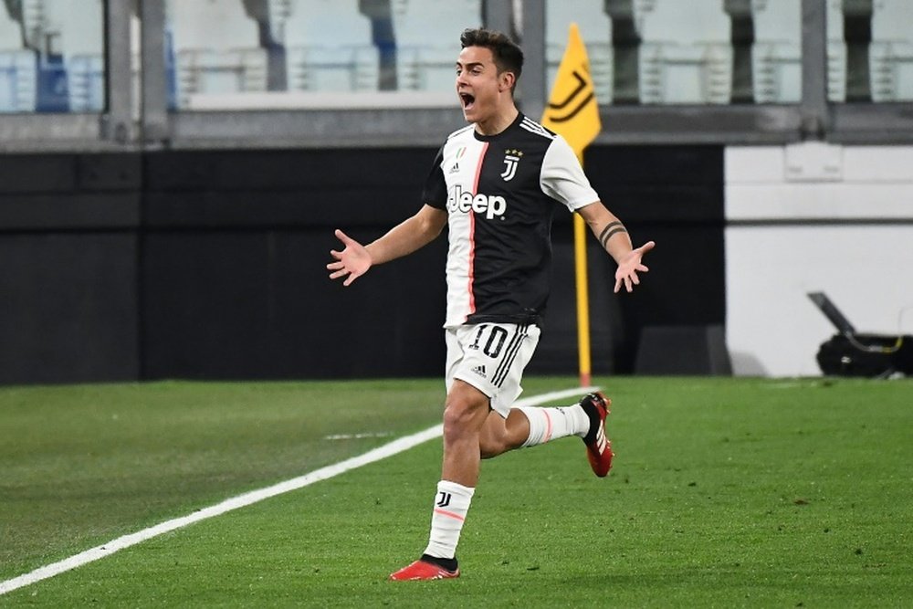 Dybala, o MVP de julho da Serie A. AFP