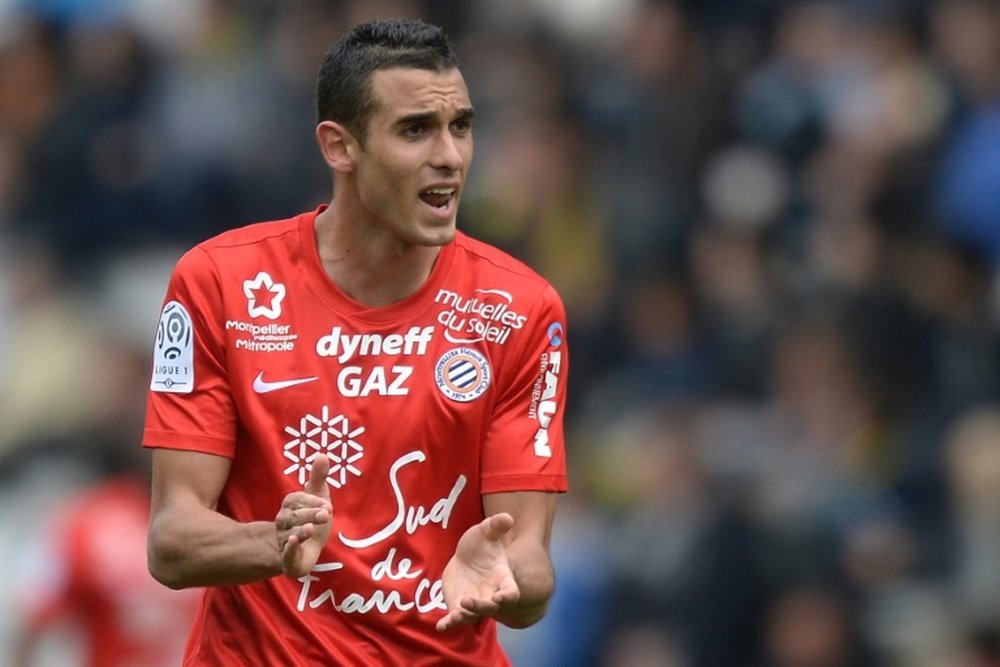 Ellyes Skhiri prolongó su contrato hasta junio de 2020 con el Montpellier. AFP