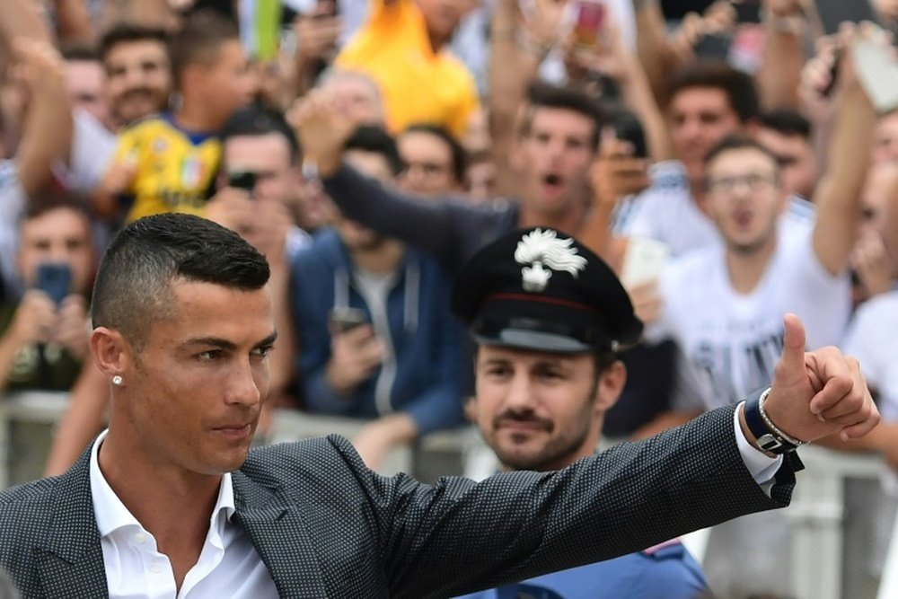Cristiano Ronaldo confía en corresponder a su nueva hinchada. AFP