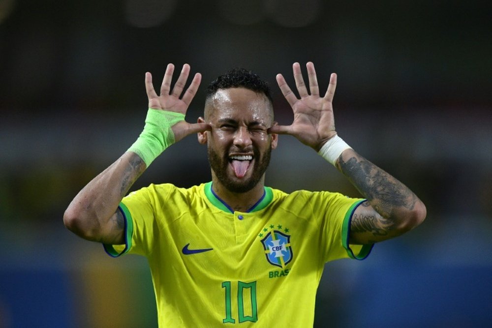 Neymar, Rodrygo e Rapinha saim com orgulho de Belém. AFP