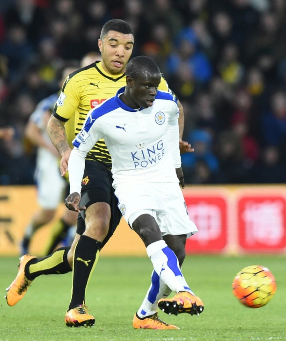 N'Golo Kante in action for former club Leicester. BeSoccer