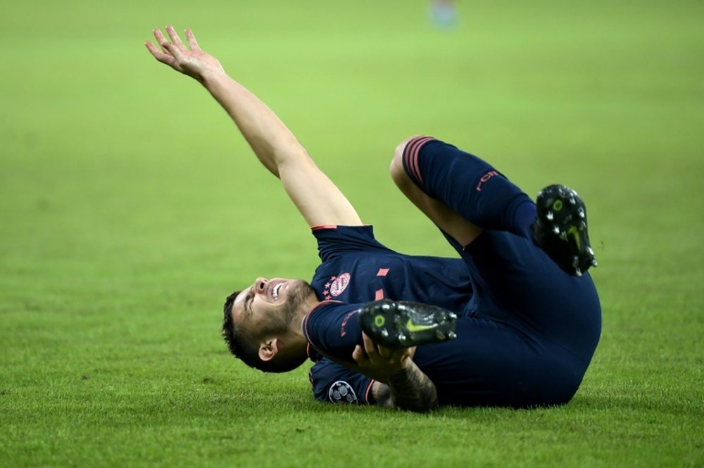 Lucas Hernandez de retour à l'entraînement. AFP