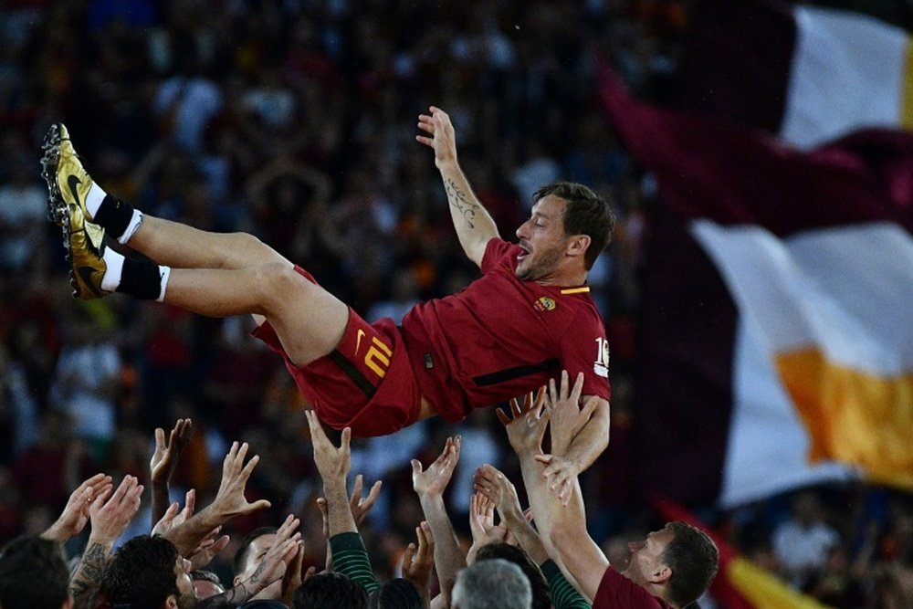 Totti decided to call time on his career at the end of last season. AFP