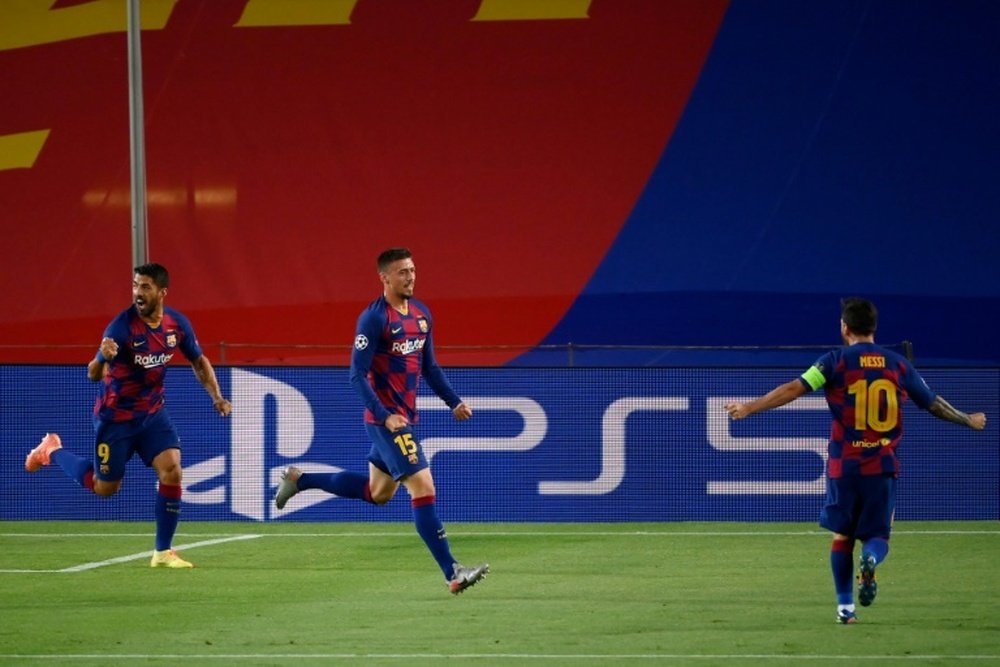 El Barcelona ganó gracias a su enorme pegada. AFP