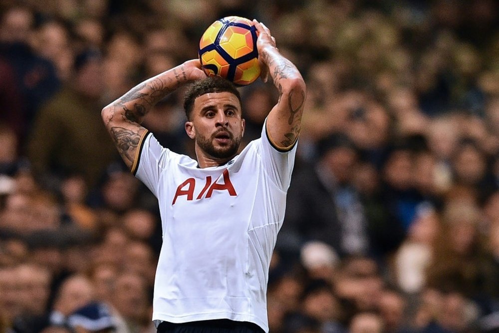 Kyle Walker failed to lift any trophies at Tottenham. AFP