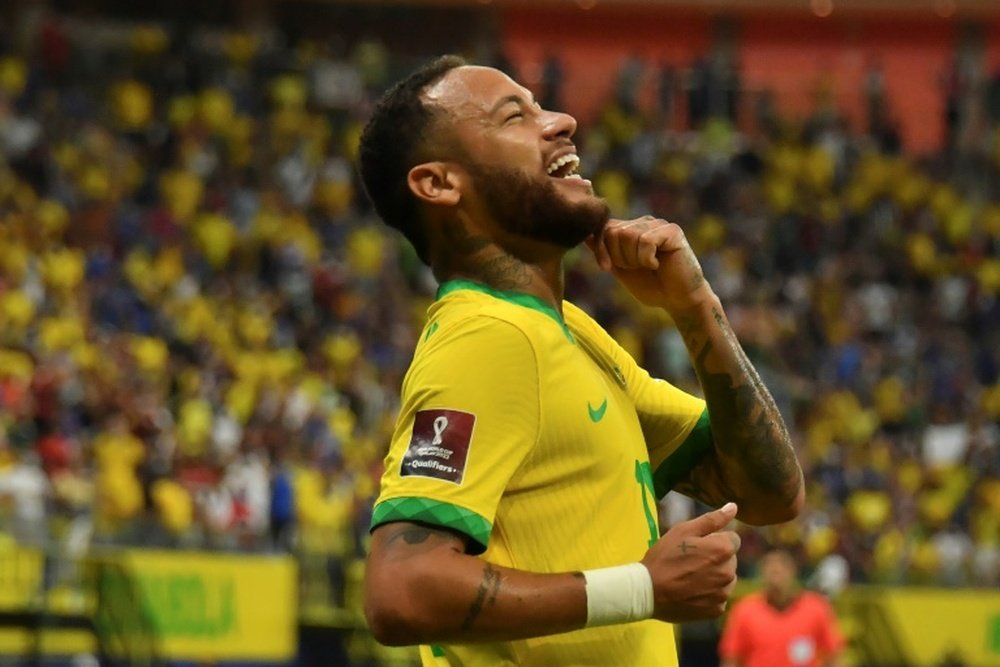 Neymar se perdió el partido contra Argentina por lesión. AFP/Archivo