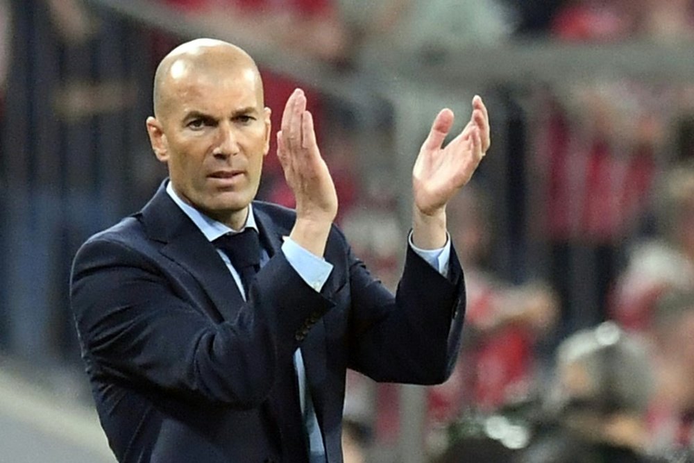 Zidane rompió el récord de Luis Enrique en el Camp Nou. AFP