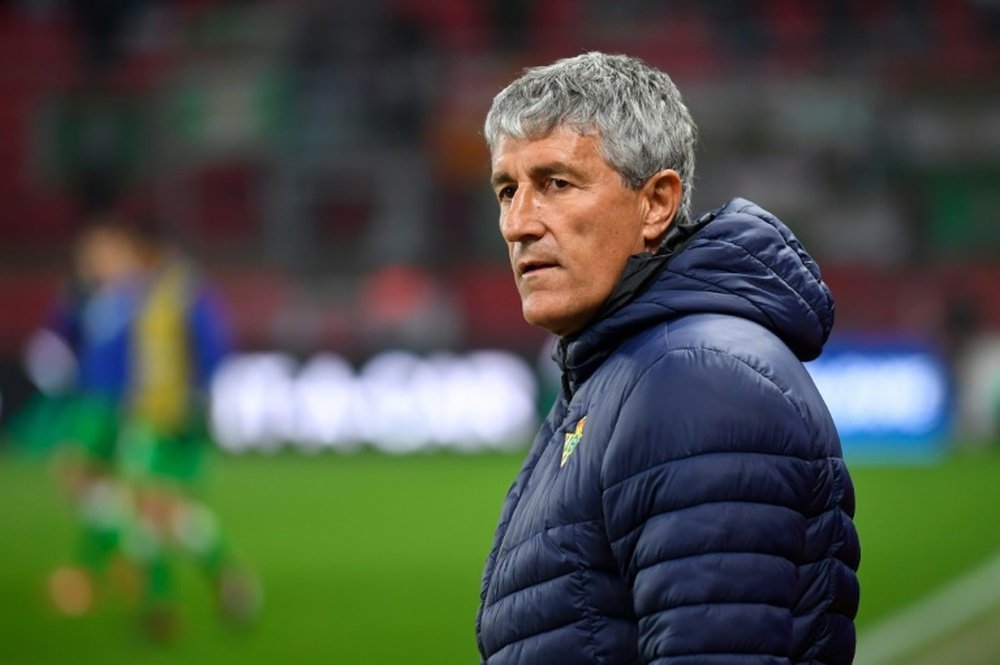 Setien: The latest name linked to Old Trafford. AFP