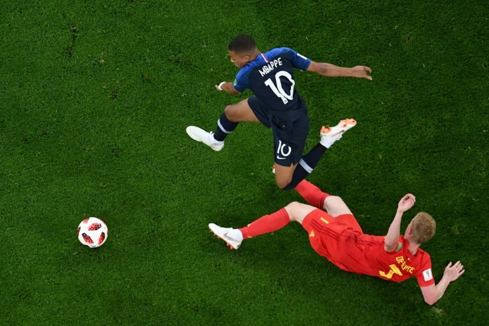 Kylian Mbappé está haciendo un Mundial memorable. AFP/Archivo