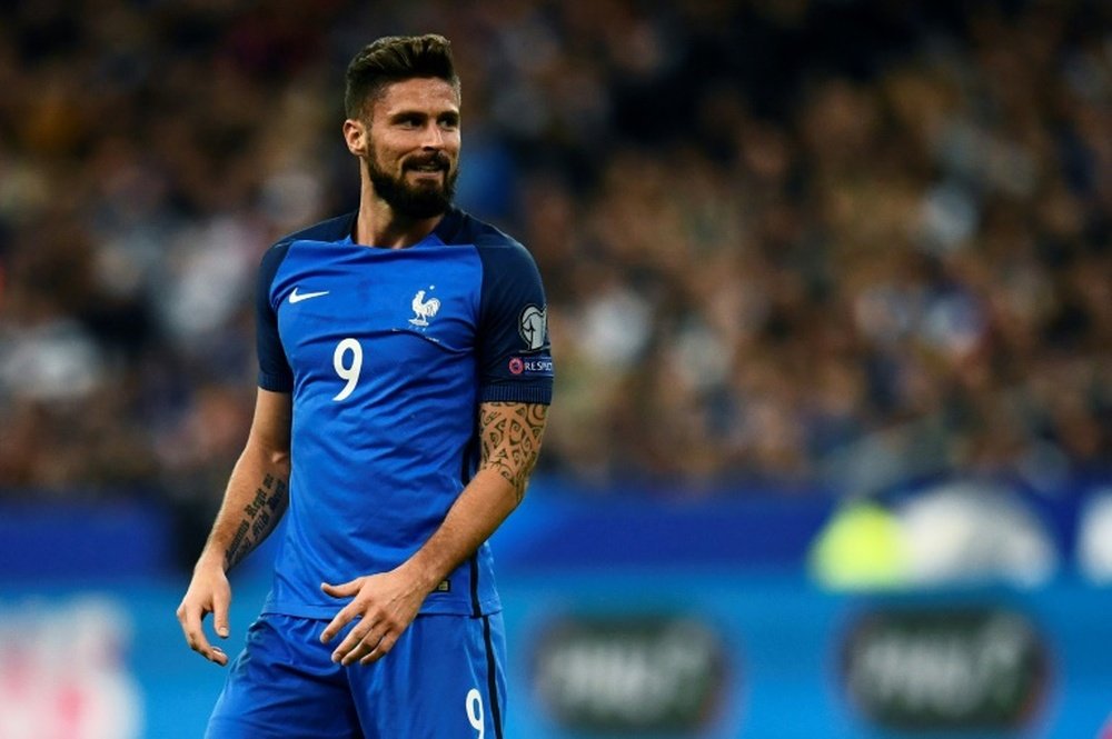 Giroud says England are afraid of France. AFP
