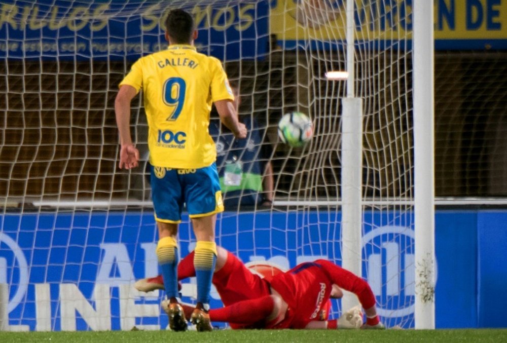 Calleri's penalty brought Las Palmas level. AFP