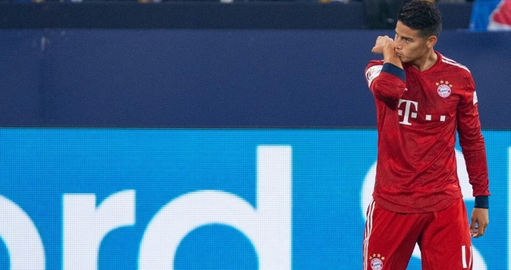 James, descontento en el Bayern. AFP
