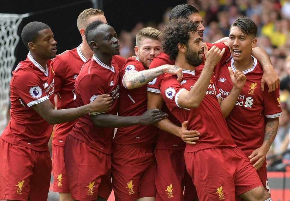 Salah scored on his Premier League debut for Liverpool. AFP