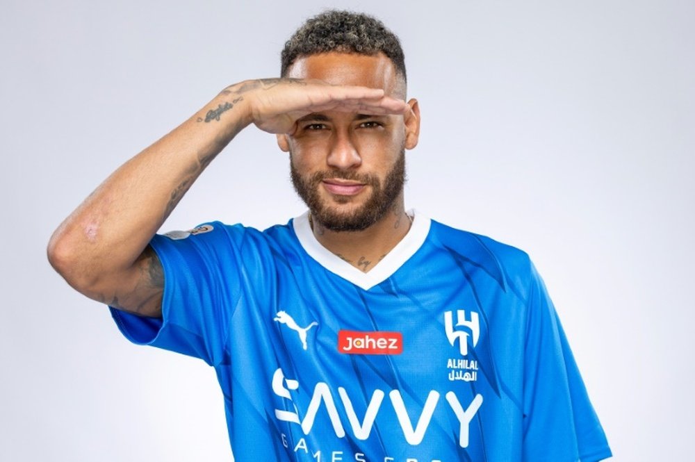 As primeiras palavras de Neymar como jogador do Al Hilal. AFP