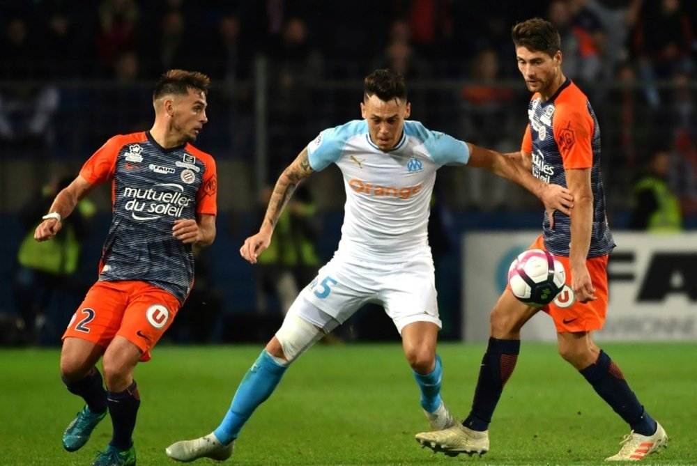 Les compos probables du match de Ligue 1 entre Marseille et Montpellier. AFP