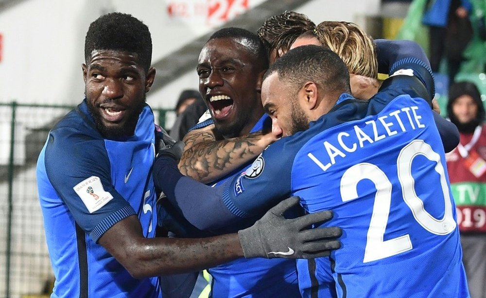 França soma e segue na qualificação para o Mundial'2018. AFP