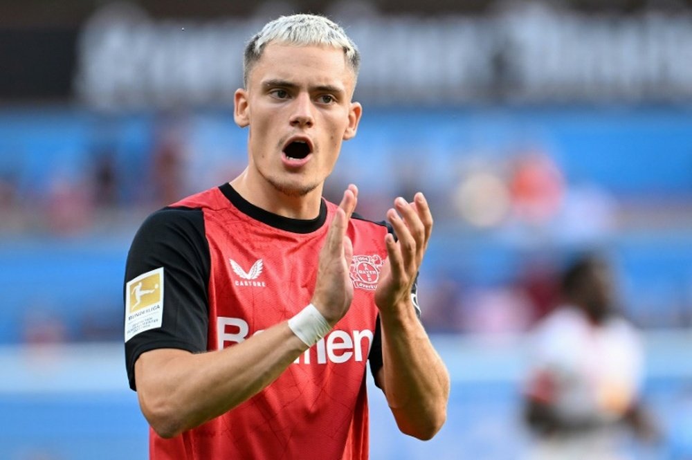 Le milieu de terrain allemand du Bayer Leverkusen Florian Wirtz. AFP
