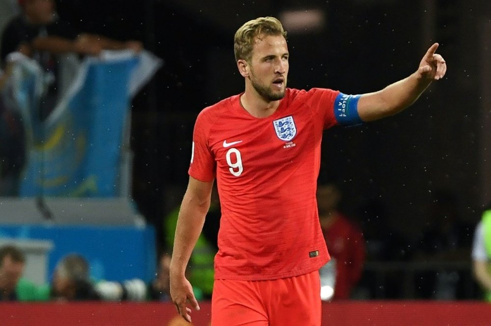 Kane was England's decisive player against Tunisia. AFP