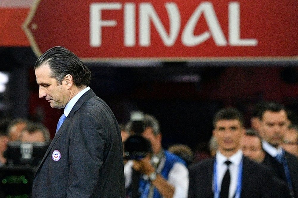 Pizzi was proud of his team's efforts in the Confederations Cup final. AFP