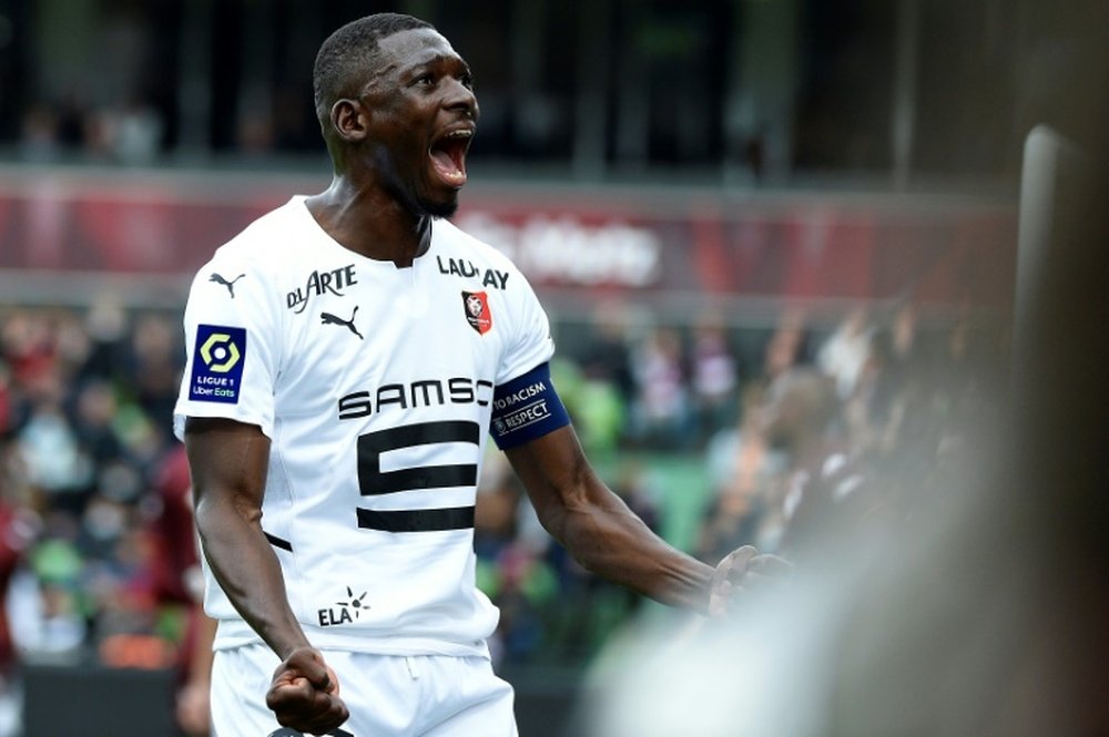 Hamari Traoré réagit au tirage de Rennes contre Leicester. AFP