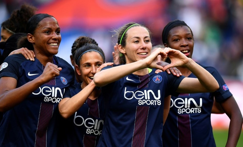 El PSG ya está en la final de la Champions Femenina. AFP