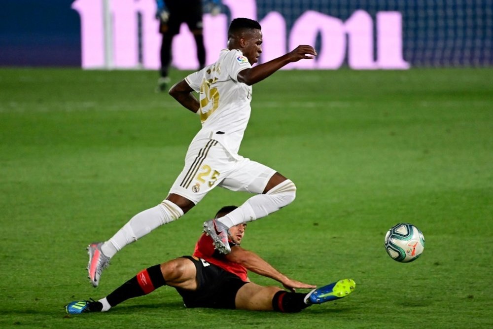 Vinicius ha dado un gran salto de calidad con el Madrid. AFP