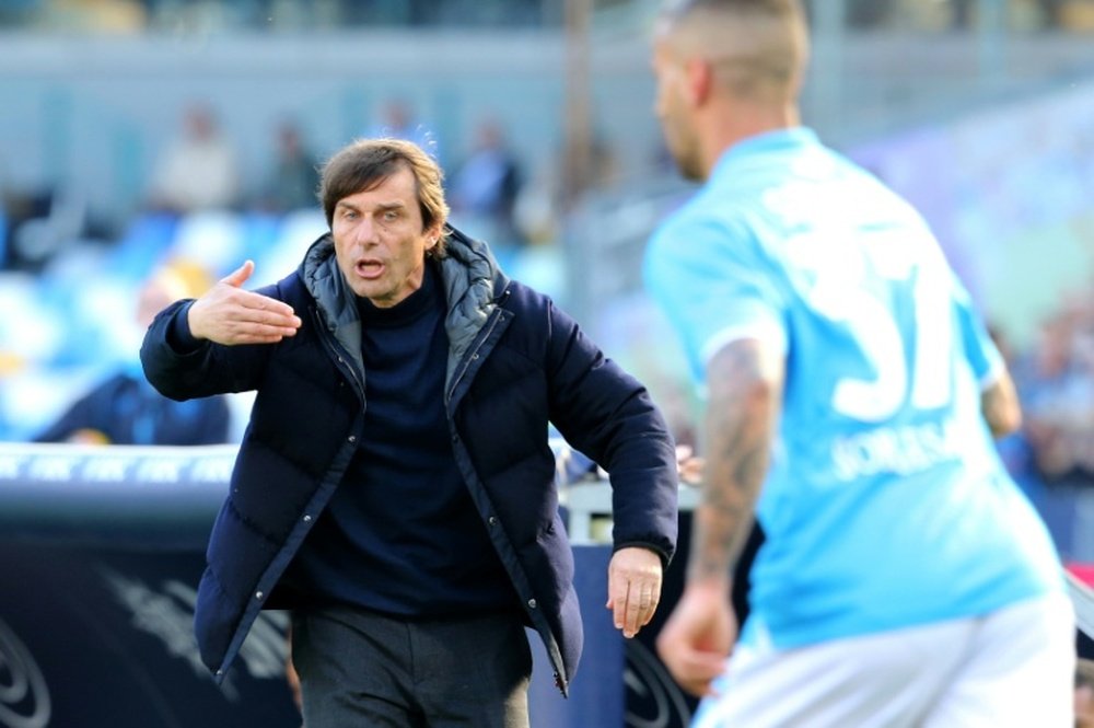 Conte ha parlato in conferenza. AFP