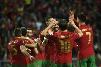 Portugal avanzó a la final de la Repesca del Mundial. AFP