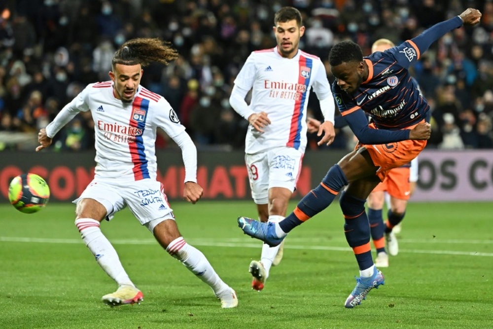 El Lyon ha ganado por la mínima en Montpellier. AFP