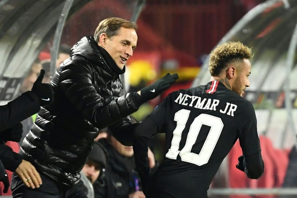 Neymar skipped training without Tuchel's permission. AFP