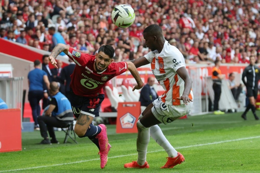 El Lille curó sus heridas a expensas del Montpellier. AFP