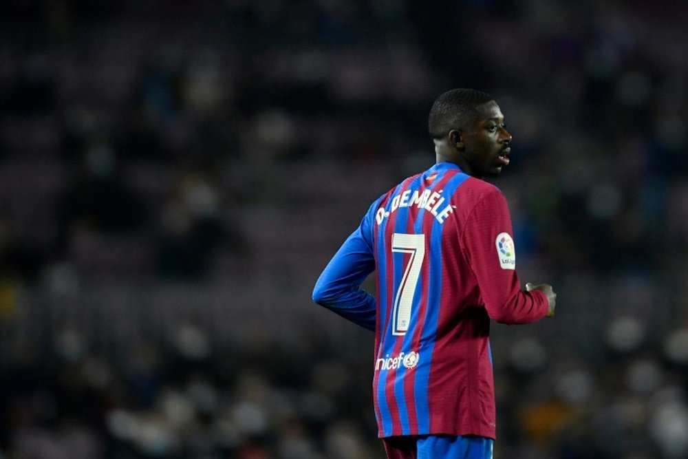Dembélé s'est fait siffler par le Camp Nou. AFP