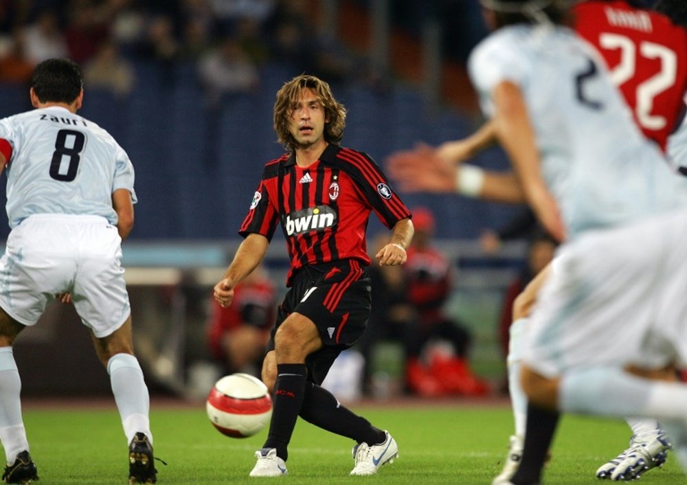 Pirlo spent the majority of his career at AC Milan. AFP