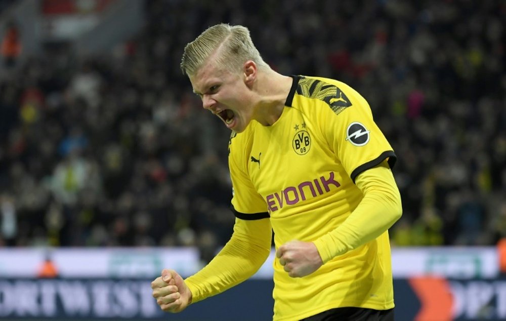 Que Haaland juegue en el Borussia Dortmund no es pura casualidad. AFP