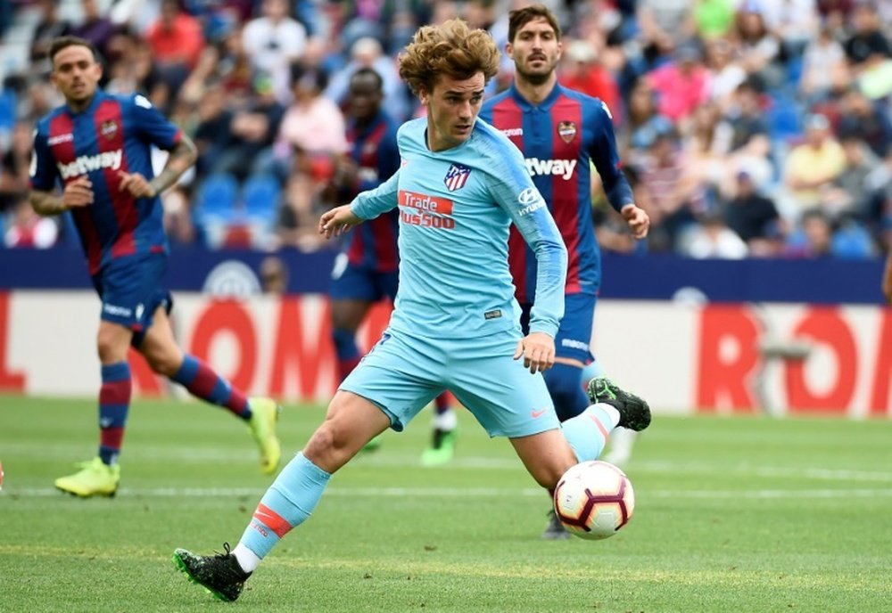 Griezmann was whistled in his last game for Atletico. AFP