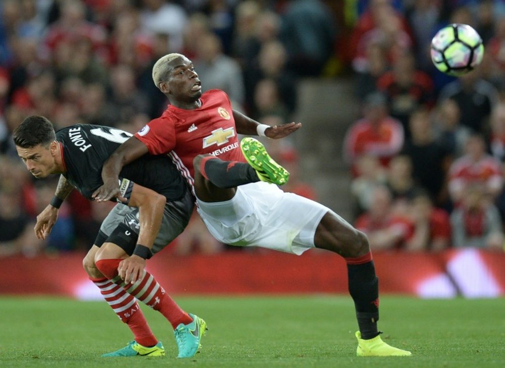 Pogba wants Manchester United to learn from derby defeat. AFP