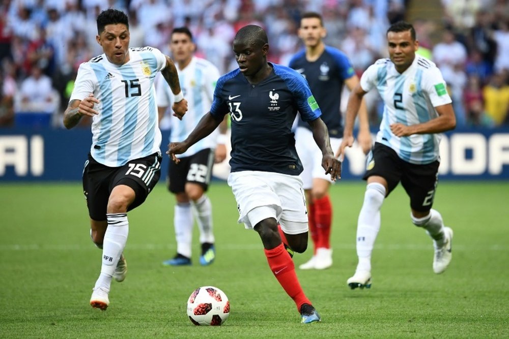 Le milieu français N'Golo Kanté. AFP