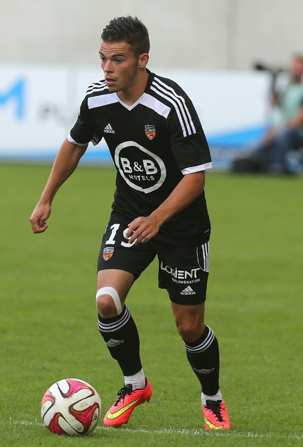 Le milieu offensif Bryan Pelé, alors sous le maillot de Lorient, le 2 août 2014. AFP