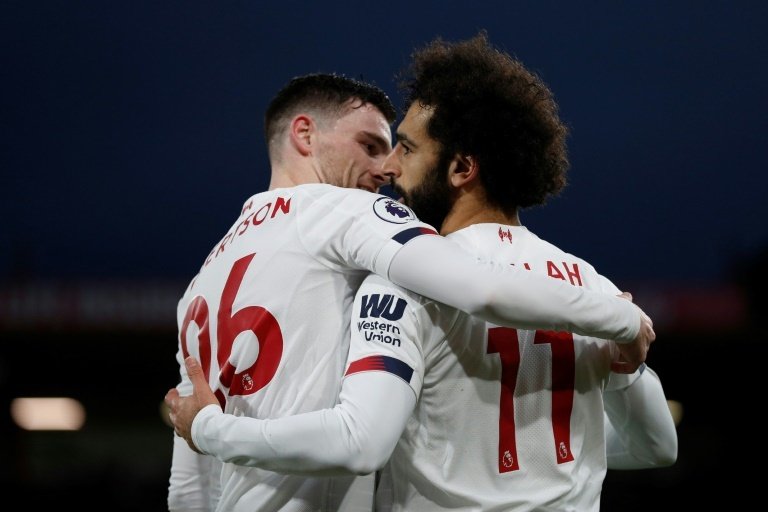 Mo Salah on a 'different world' right now, says Liverpool's Robertson