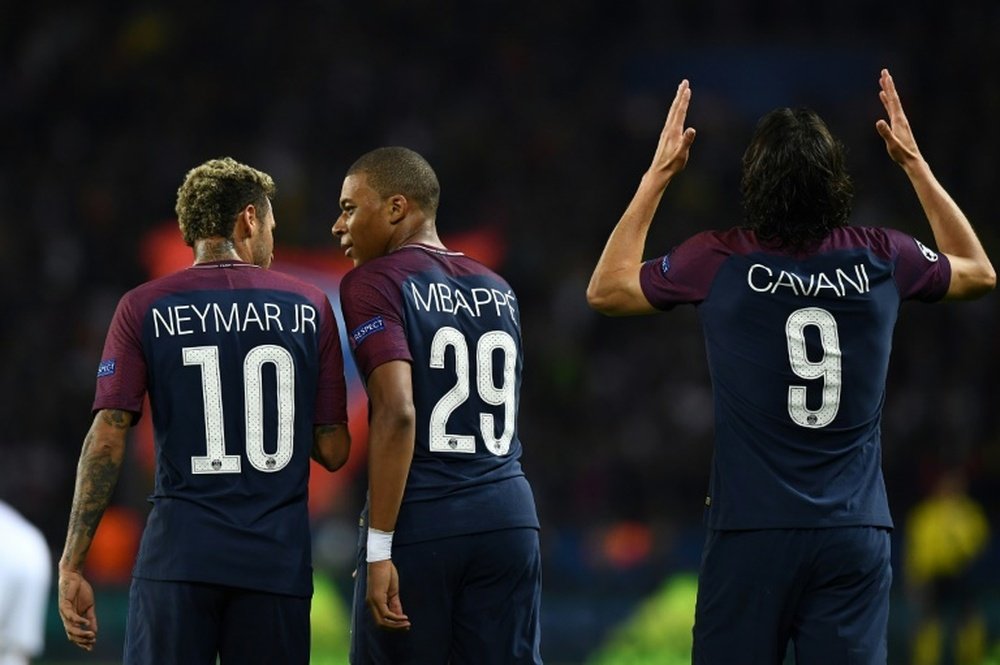 Mbappe, Cavani and Neymar are already making history. AFP
