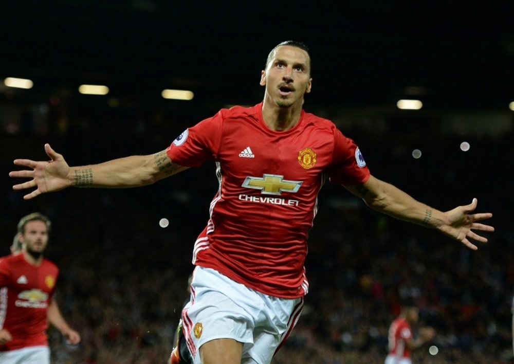Zlatan is currently recovering from a cruciate knee ligament injury he suffered in April. AFP