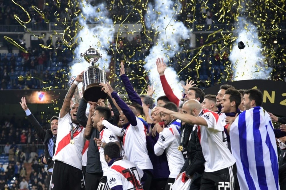 Cappa habló del título continental de River Plate. AFP
