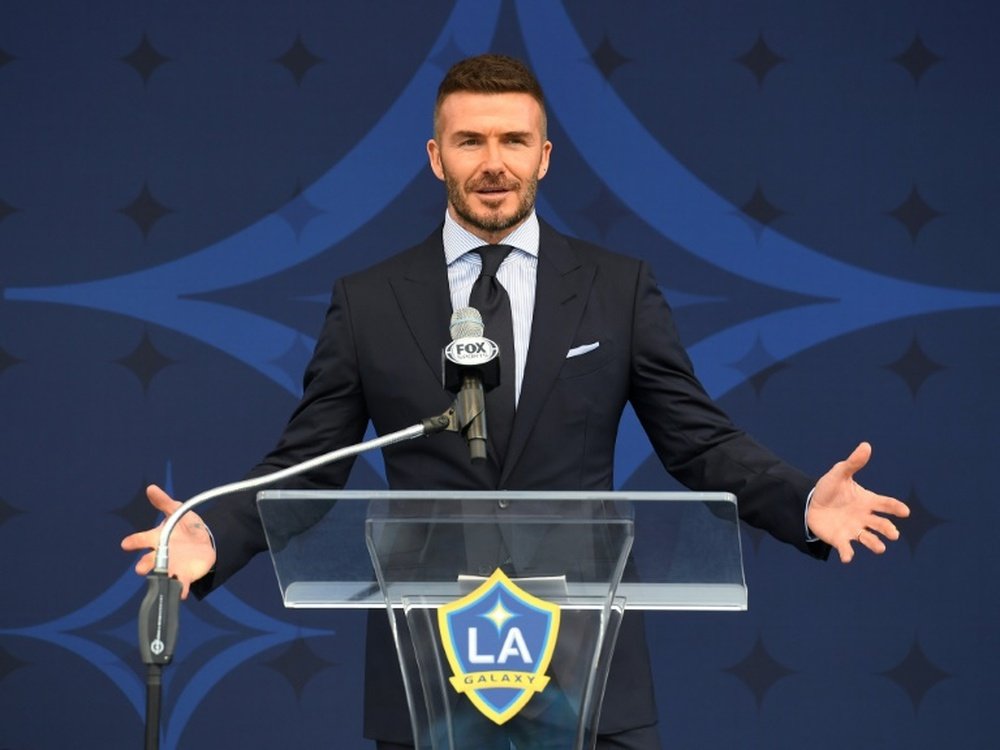 David Beckham começa a contratar jogadores de maneira oficial. AFP